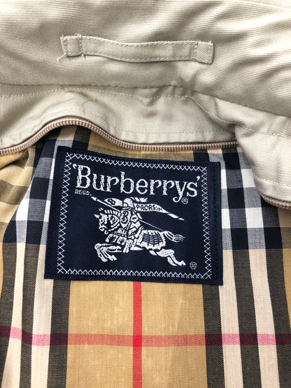 【中古品】【メンズ】 BURBERRYS バーバリーズ WOOL CHECK LINER SOUTIEN COLLAR COAT サテンカラー コート 146-260815-rt-19-tagh サイズ：不明 下記参照 カラー：ベージュ 万代Net店