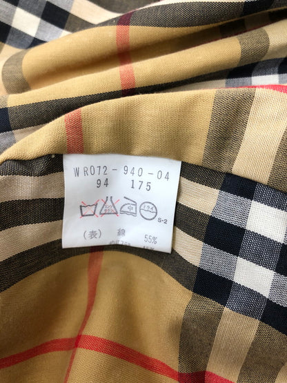 【中古品】【メンズ】 BURBERRYS バーバリーズ WOOL CHECK LINER SOUTIEN COLLAR COAT サテンカラー コート 146-260815-rt-19-tagh サイズ：不明 下記参照 カラー：ベージュ 万代Net店