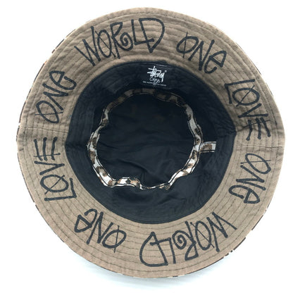 【中古品】【メンズ】 STUSSY ステューシー 00S ONE WORLD ONE LOVE CAMO HAT 帽子 185-260816-rt-11-tagh サイズ：XS/3 カラー：マルチカラー 万代Net店