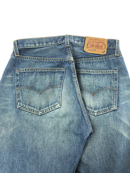 【中古品】【メンズ】 LEVI'S リーバイス BIG-E 90S DENIM PANTS 73043-3 USA製 555刻印 95年製 デニムパンツ ジーンズ ボトムス 157-260814-rt-18-tagh サイズ：W32 カラー：インディゴ 万代Net店