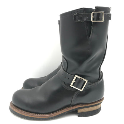 【中古品】【メンズ】 RED WING レッドウィング ENGINEER BOOTS BLACK 2268 PT99 USA製 04年製 エンジニア ブーツ 靴 164-260816-rt-08-tagh サイズ：25.5cm US7.5 カラー：ブラウン 万代Net店
