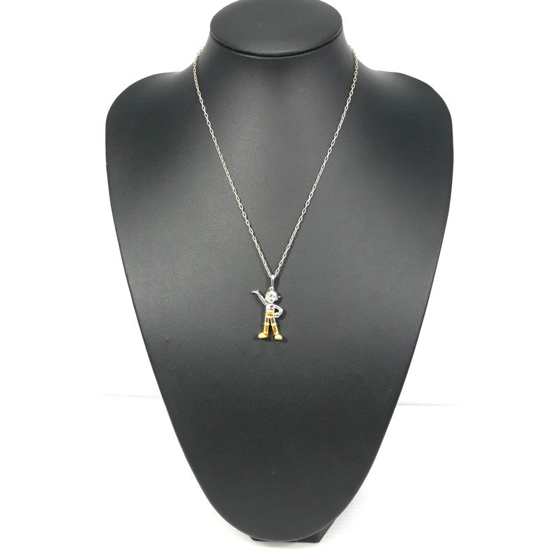 【中古品】【メンズ】 AMBUSH アンブッシュ × 鉄腕アトム コラボ ASTRO BOY NECKLACE SILVER GOLD アストロ ボーイ ネックレス アクセサリー 192-260818-rt-24-tag カラー：シルバー/ゴールド 万代Net店