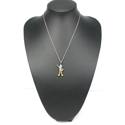 【中古品】【メンズ】 AMBUSH アンブッシュ × 鉄腕アトム コラボ ASTRO BOY NECKLACE SILVER GOLD アストロ ボーイ ネックレス アクセサリー 192-260818-rt-24-tag カラー：シルバー/ゴールド 万代Net店