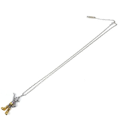 【中古品】【メンズ】 AMBUSH アンブッシュ × 鉄腕アトム コラボ ASTRO BOY NECKLACE SILVER GOLD アストロ ボーイ ネックレス アクセサリー 192-260818-rt-24-tag カラー：シルバー/ゴールド 万代Net店