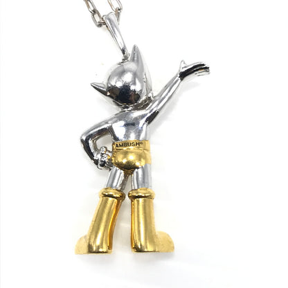 【中古品】【メンズ】 AMBUSH アンブッシュ × 鉄腕アトム コラボ ASTRO BOY NECKLACE SILVER GOLD アストロ ボーイ ネックレス アクセサリー 192-260818-rt-24-tag カラー：シルバー/ゴールド 万代Net店