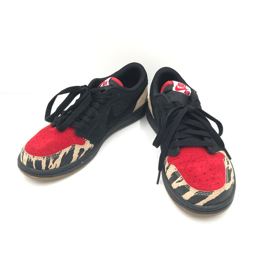 【中古品】【メンズ】 NIKE ナイキ × SOLE FLY ソールフライ AIR JORDAN 1 LOW BLACK AND SPORT RED DN3400-001 エアジョーダン 1 スニーカー 靴 160-260815-rt-24-tagh サイズ：25cm US7 カラー：BLACK/SPORT RED/BEIGE 万代Net店
