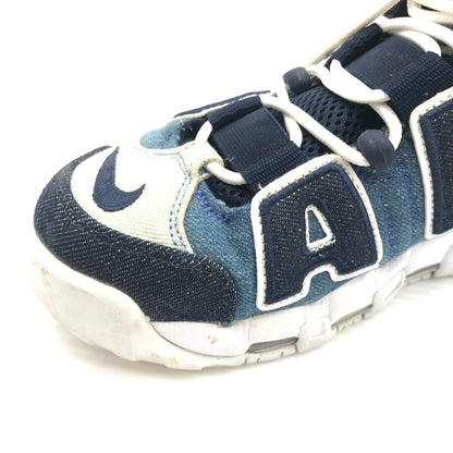【中古品】【メンズ】 NIKE ナイキ AIR MORE UPTEMPO DENIM スニーカー CJ6125-100 エア モア アップテンポ スニーカー 靴 166-260815-rt-21-tagh サイズ：24.5ｃｍ US6.5 カラー：WHITE/OBSIDIAN-TOTAL ORANGE 万代Net店