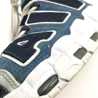 【中古品】【メンズ】 NIKE ナイキ AIR MORE UPTEMPO DENIM スニーカー CJ6125-100 エア モア アップテンポ スニーカー 靴 166-260815-rt-21-tagh サイズ：24.5ｃｍ US6.5 カラー：WHITE/OBSIDIAN-TOTAL ORANGE 万代Net店