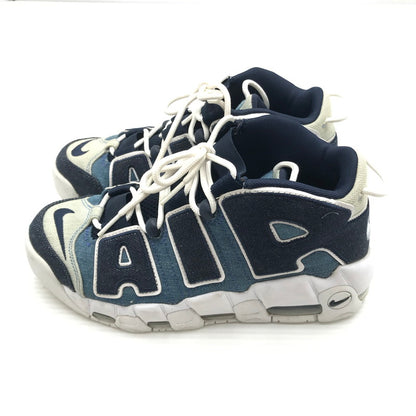 【中古品】【メンズ】 NIKE ナイキ AIR MORE UPTEMPO DENIM スニーカー CJ6125-100 エア モア アップテンポ スニーカー 靴 166-260815-rt-21-tagh サイズ：24.5ｃｍ US6.5 カラー：WHITE/OBSIDIAN-TOTAL ORANGE 万代Net店