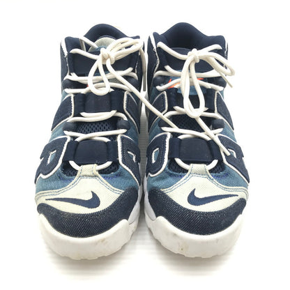 【中古品】【メンズ】 NIKE ナイキ AIR MORE UPTEMPO DENIM スニーカー CJ6125-100 エア モア アップテンポ スニーカー 靴 166-260815-rt-21-tagh サイズ：24.5ｃｍ US6.5 カラー：WHITE/OBSIDIAN-TOTAL ORANGE 万代Net店