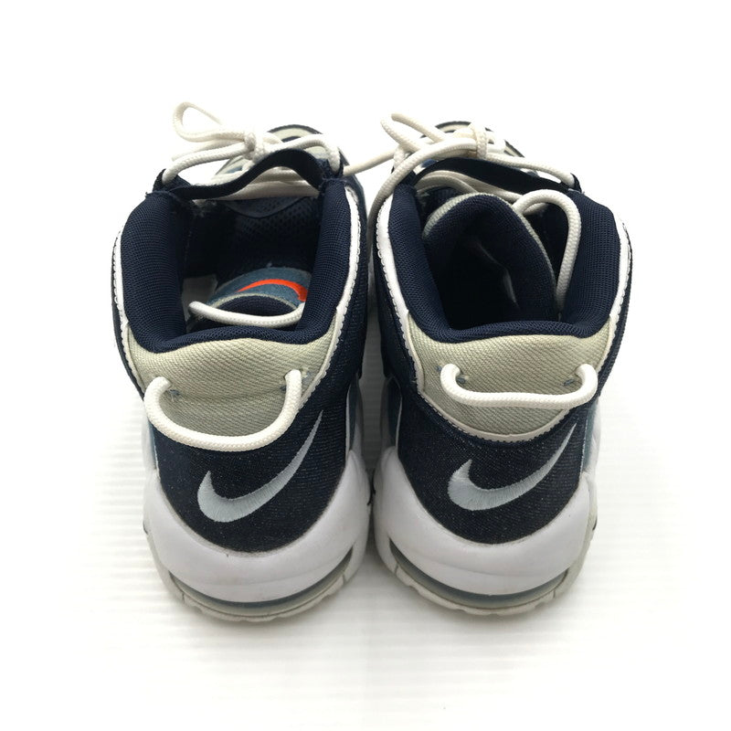 【中古品】【メンズ】 NIKE ナイキ AIR MORE UPTEMPO DENIM スニーカー CJ6125-100 エア モア アップテンポ スニーカー 靴 166-260815-rt-21-tagh サイズ：24.5ｃｍ US6.5 カラー：WHITE/OBSIDIAN-TOTAL ORANGE 万代Net店