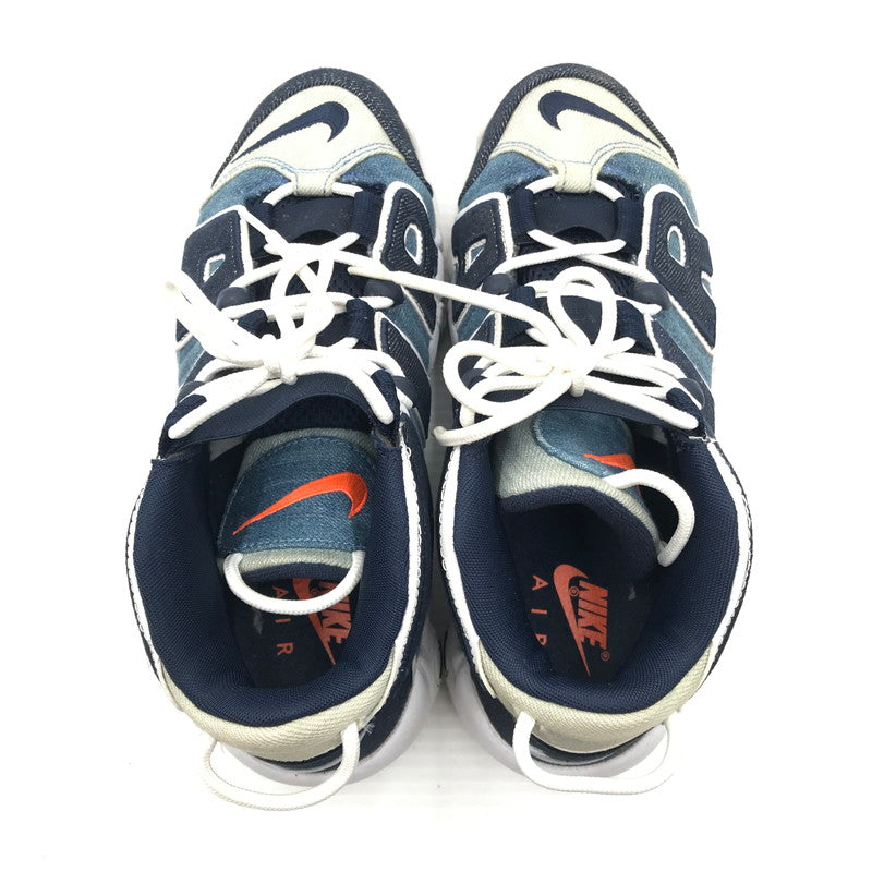 【中古品】【メンズ】 NIKE ナイキ AIR MORE UPTEMPO DENIM スニーカー CJ6125-100 エア モア アップテンポ スニーカー 靴 166-260815-rt-21-tagh サイズ：24.5ｃｍ US6.5 カラー：WHITE/OBSIDIAN-TOTAL ORANGE 万代Net店
