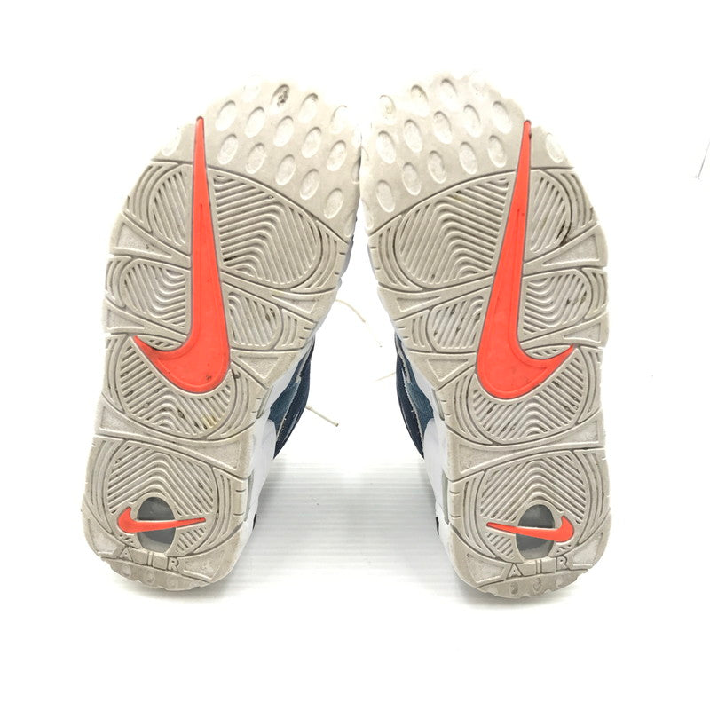 【中古品】【メンズ】 NIKE ナイキ AIR MORE UPTEMPO DENIM スニーカー CJ6125-100 エア モア アップテンポ スニーカー 靴 166-260815-rt-21-tagh サイズ：24.5ｃｍ US6.5 カラー：WHITE/OBSIDIAN-TOTAL ORANGE 万代Net店