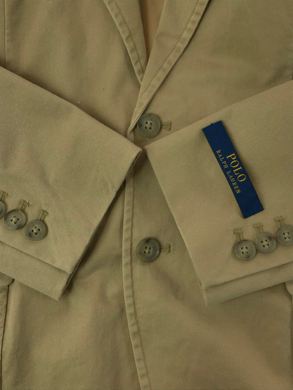 【中古品】【メンズ】 POLO RALPH LAUREN ポロ・ラルフローレン TAILORED JACKET BEIGE 715754089007テーラード ジャケット ライトアウター 147-260913-rt-01-tagh サイズ：S カラー：ベージュ 万代Net店