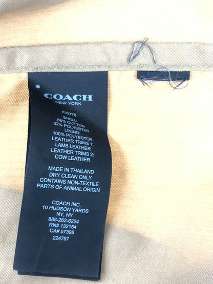 【中古品】【メンズ】 COACH コーチ TRENCH COAT F33778 トレンチ コート アウター 141-260815-rt-20-tagh サイズ：M カラー：ベージュ 万代Net店