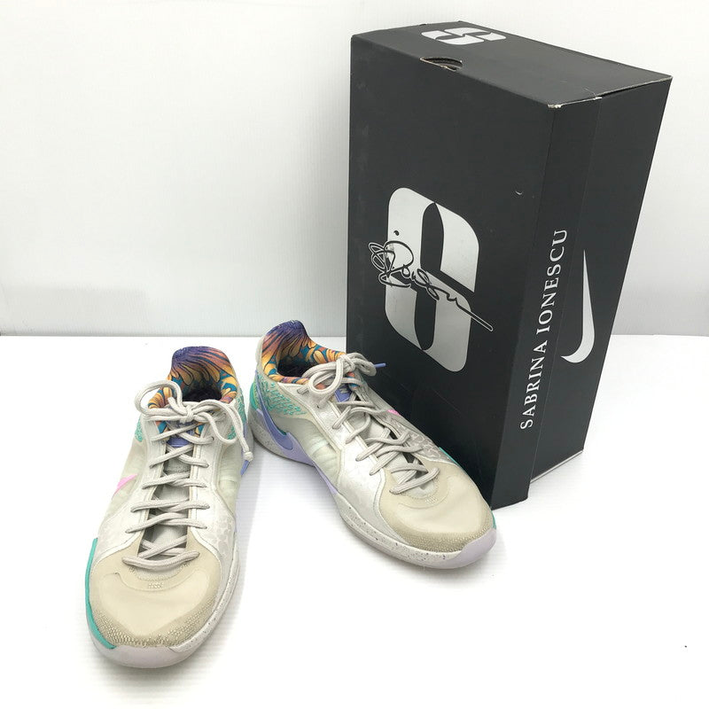【中古品】【メンズ】 NIKE ナイキ × TITAN タイタン SABRINA 2 LIGHT BONE CALYPSO TEAL TINT RACER PINK HQ1846-001 サブリナ 2 スニーカー 靴 160-260815-rt-22-tagh サイズ：30cm US13 カラー：LIGHT BONE/RACER PINK 万代Net店