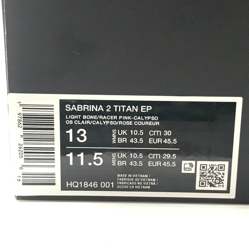 【中古品】【メンズ】 NIKE ナイキ × TITAN タイタン SABRINA 2 LIGHT BONE CALYPSO TEAL TINT RACER PINK HQ1846-001 サブリナ 2 スニーカー 靴 160-260815-rt-22-tagh サイズ：30cm US13 カラー：LIGHT BONE/RACER PINK 万代Net店