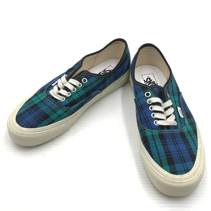 【中古品】【メンズ】 VANS バンズ AUTHENTIC 44 DX PLAID BLACK BLUE オーセンティック 44 スニーカー 靴 162-260816-rt-19-tagh サイズ：27.5cm US9.5 カラー：ブルー 万代Net店