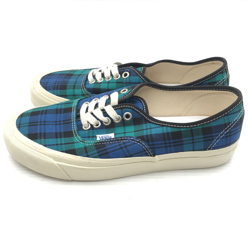 【中古品】【メンズ】 VANS バンズ AUTHENTIC 44 DX PLAID BLACK BLUE オーセンティック 44 スニーカー 靴 162-260816-rt-19-tagh サイズ：27.5cm US9.5 カラー：ブルー 万代Net店