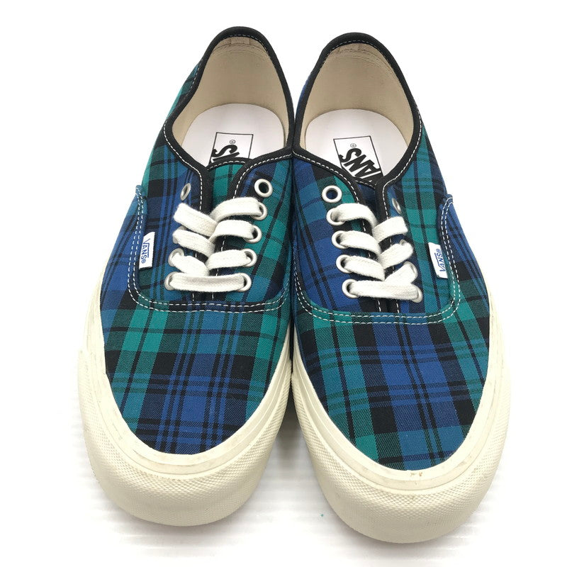 【中古品】【メンズ】 VANS バンズ AUTHENTIC 44 DX PLAID BLACK BLUE オーセンティック 44 スニーカー 靴 162-260816-rt-19-tagh サイズ：27.5cm US9.5 カラー：ブルー 万代Net店