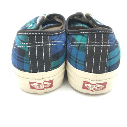 【中古品】【メンズ】 VANS バンズ AUTHENTIC 44 DX PLAID BLACK BLUE オーセンティック 44 スニーカー 靴 162-260816-rt-19-tagh サイズ：27.5cm US9.5 カラー：ブルー 万代Net店