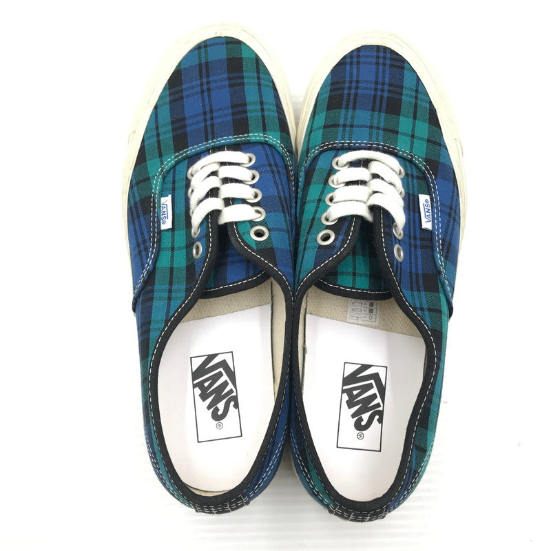 【中古品】【メンズ】 VANS バンズ AUTHENTIC 44 DX PLAID BLACK BLUE オーセンティック 44 スニーカー 靴 162-260816-rt-19-tagh サイズ：27.5cm US9.5 カラー：ブルー 万代Net店