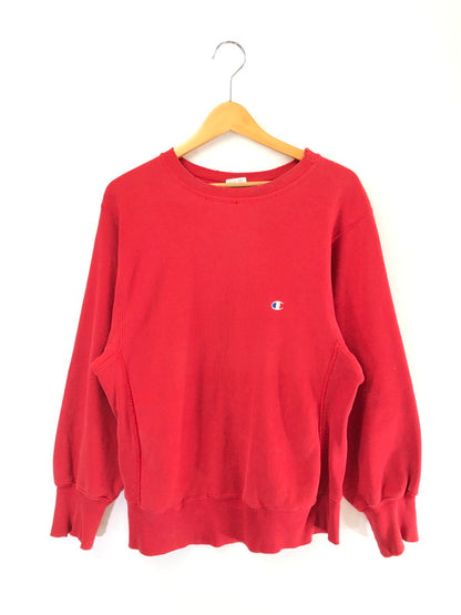 【現状渡し品】【メンズ】 CHAMPION チャンピオン REVERSE WEAVE 80's SWEATSHIRT USA製 トリコタグ中期-後期 リバース ウィーブ スウェットシャツ トレーナー トップス 146-260815-rt-03-tagh サイズ：M カラー：レッド 万代Net店