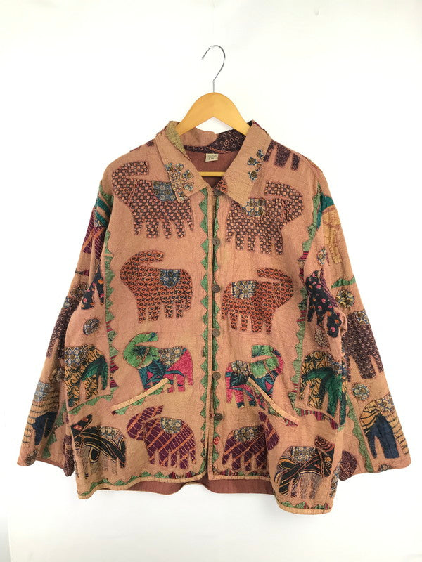 【中古品】【メンズ】 USED ユーズド ANIMAL DESIGN JACKET アニマル デザイン ジャケット アウター 146-260814-rt-34-tagh サイズ：ｌ-XL カラー：マルチカラー 万代Net店
