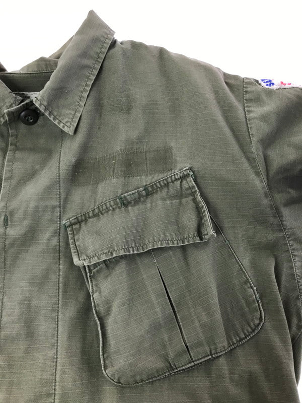 【中古品】【メンズ】 US ARMY アメリカ軍 70's JUNGLE FATIGUE JACKET 8405-935-4707 70年製 ジャングル ファティーグ ジャケット ミリタリージャケット 146-260814-rt-35-tagh サイズ：M カラー：カーキ 万代Net店