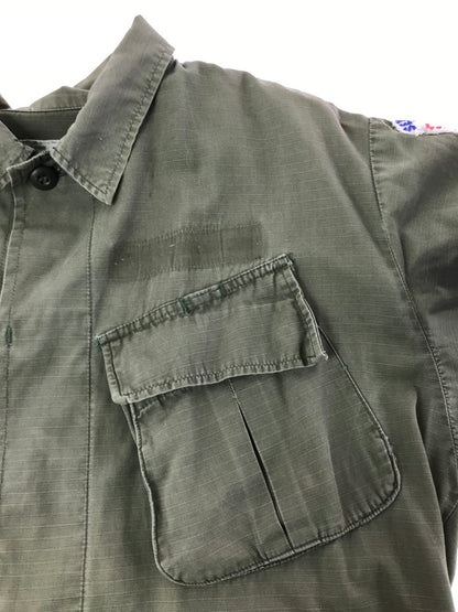 【中古品】【メンズ】 US ARMY アメリカ軍 70's JUNGLE FATIGUE JACKET 8405-935-4707 70年製 ジャングル ファティーグ ジャケット ミリタリージャケット 146-260814-rt-35-tagh サイズ：M カラー：カーキ 万代Net店