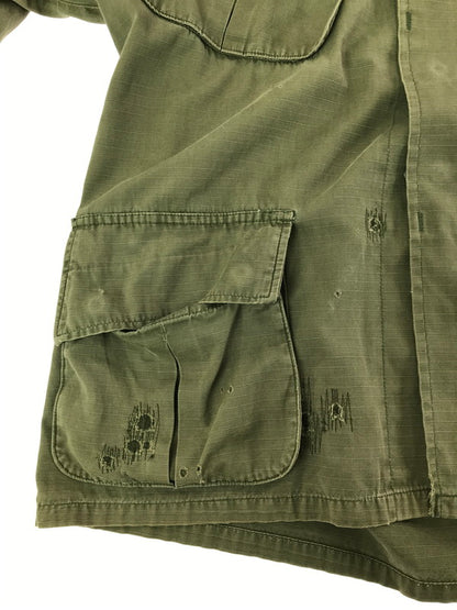 【中古品】【メンズ】 US ARMY アメリカ軍 70's JUNGLE FATIGUE JACKET 8405-935-4707 70年製 ジャングル ファティーグ ジャケット ミリタリージャケット 146-260814-rt-35-tagh サイズ：M カラー：カーキ 万代Net店
