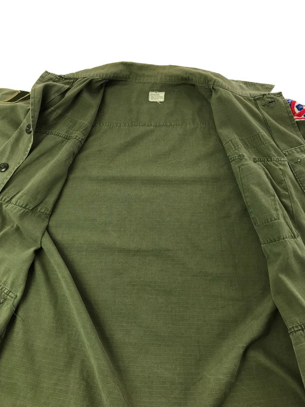 【中古品】【メンズ】 US ARMY アメリカ軍 70's JUNGLE FATIGUE JACKET 8405-935-4707 70年製 ジャングル ファティーグ ジャケット ミリタリージャケット 146-260814-rt-35-tagh サイズ：M カラー：カーキ 万代Net店