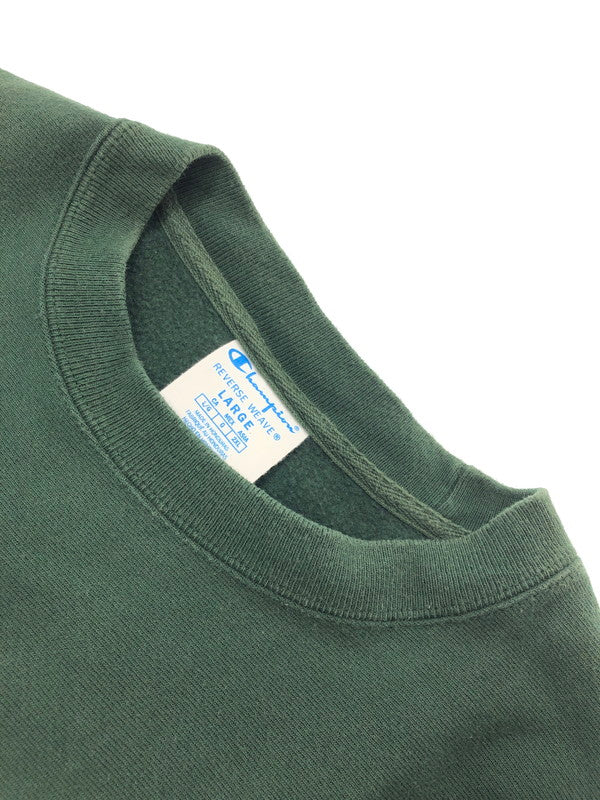 【中古品】【メンズ】 CHAMPION チャンピオン REVERSE WEAVE CREW NECK SWEATSHIRT S149 リバース ウィーブ クルーネック スウェットシャツ トレーナー トップス 148-260815-rt-02-tagh サイズ：L カラー：グリーン 万代Net店