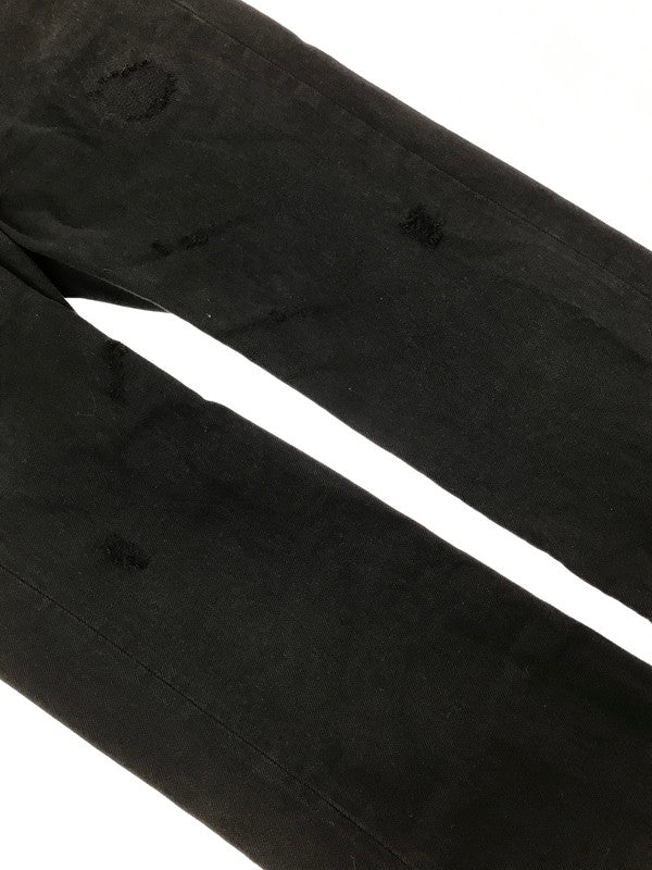 【中古品】【メンズ】 HYSTERIC GLAMOUR ヒステリックグラマー STUDDED DISTRESSED AND REPAIRED STRAIGHT-LEG DENIM JEANS BLACK 0243AP16 151-260814-rt-36-tagh サイズ：W31 L32 カラー：ブラック 万代Net店