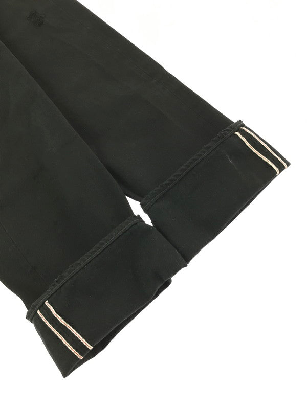 【中古品】【メンズ】 HYSTERIC GLAMOUR ヒステリックグラマー STUDDED DISTRESSED AND REPAIRED STRAIGHT-LEG DENIM JEANS BLACK 0243AP16 151-260814-rt-36-tagh サイズ：W31 L32 カラー：ブラック 万代Net店