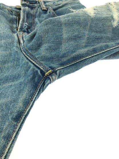 【中古品】【メンズ】 HYSTERIC GLAMOUR ヒステリックグラマー STUDDED DISTRESSED TH REMAKE STRAIGHT DENIM 02221AP06 デニム パンツ ジーンズ ボトムス 151-260814-rt-39-tagh サイズ：W28 L32 カラー：インディゴ 万代Net店