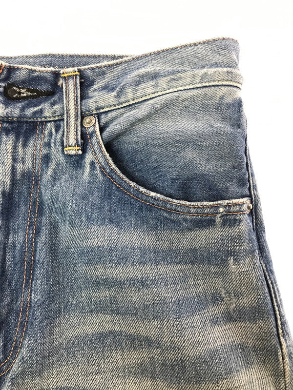 【中古品】【メンズ】 HYSTERIC GLAMOUR ヒステリックグラマー STUDDED DISTRESSED TH REMAKE STRAIGHT DENIM 02221AP06 デニム パンツ ジーンズ ボトムス 151-260814-rt-39-tagh サイズ：W28 L32 カラー：インディゴ 万代Net店
