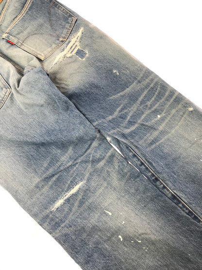 【中古品】【メンズ】 HYSTERIC GLAMOUR ヒステリックグラマー STUDDED DISTRESSED TH REMAKE STRAIGHT DENIM 02221AP06 デニム パンツ ジーンズ ボトムス 151-260814-rt-39-tagh サイズ：W28 L32 カラー：インディゴ 万代Net店