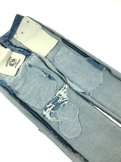 【中古品】【メンズ】 HYSTERIC GLAMOUR ヒステリックグラマー STUDDED DISTRESSED TH REMAKE STRAIGHT DENIM 02221AP06 デニム パンツ ジーンズ ボトムス 151-260814-rt-39-tagh サイズ：W28 L32 カラー：インディゴ 万代Net店