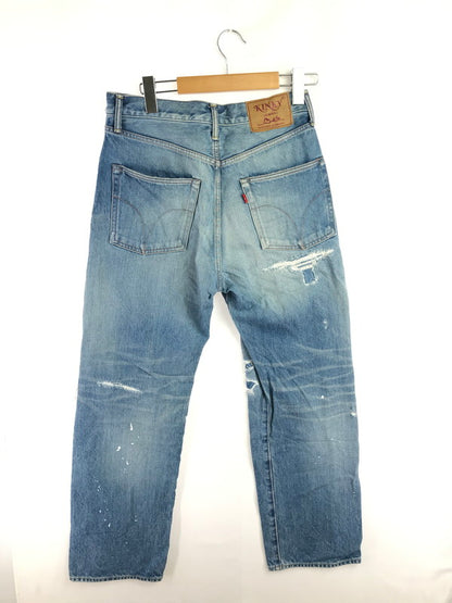 【中古品】【メンズ】 HYSTERIC GLAMOUR ヒステリックグラマー STUDDED DISTRESSED TH REMAKE STRAIGHT DENIM 02221AP06 デニム パンツ ジーンズ ボトムス 151-260814-rt-39-tagh サイズ：W28 L32 カラー：インディゴ 万代Net店