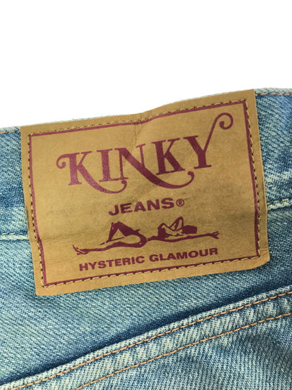 【中古品】【メンズ】 HYSTERIC GLAMOUR ヒステリックグラマー STUDDED DISTRESSED TH REMAKE STRAIGHT DENIM 02221AP06 デニム パンツ ジーンズ ボトムス 151-260814-rt-39-tagh サイズ：W28 L32 カラー：インディゴ 万代Net店