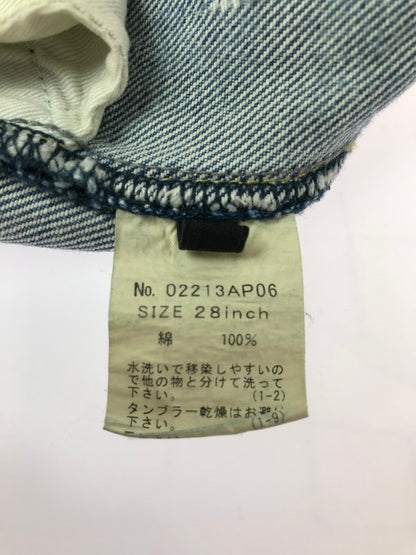 【中古品】【メンズ】 HYSTERIC GLAMOUR ヒステリックグラマー STUDDED DISTRESSED TH REMAKE STRAIGHT DENIM 02221AP06 デニム パンツ ジーンズ ボトムス 151-260814-rt-39-tagh サイズ：W28 L32 カラー：インディゴ 万代Net店