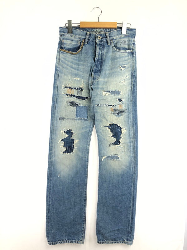 【中古品】【メンズ】 HYSTERIC GLAMOUR ヒステリックグラマー TP DISTRESSED STRAIGHT DENIM JEANS 02213AP06 ストレート デニム パンツ ジーンズ 151-260816-rt-27-tagh サイズ：W28 カラー：インディゴ 万代Net店