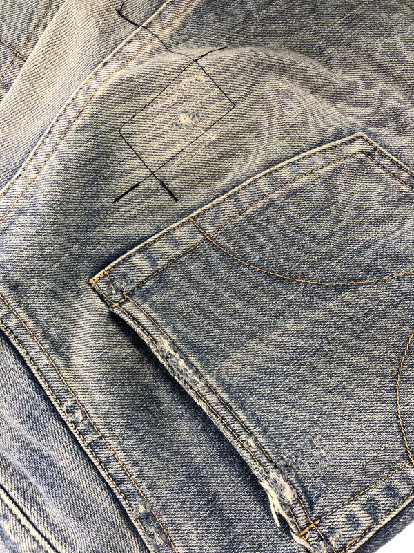 【中古品】【メンズ】 HYSTERIC GLAMOUR ヒステリックグラマー TP DISTRESSED STRAIGHT DENIM JEANS 02213AP06 ストレート デニム パンツ ジーンズ 151-260816-rt-27-tagh サイズ：W28 カラー：インディゴ 万代Net店