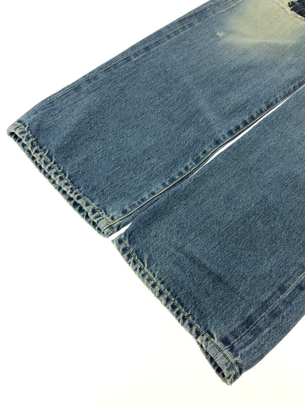 【中古品】【メンズ】 HYSTERIC GLAMOUR ヒステリックグラマー TP DISTRESSED STRAIGHT DENIM JEANS 02213AP06 ストレート デニム パンツ ジーンズ 151-260816-rt-27-tagh サイズ：W28 カラー：インディゴ 万代Net店