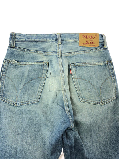 【中古品】【メンズ】 HYSTERIC GLAMOUR ヒステリックグラマー TP DISTRESSED STRAIGHT DENIM JEANS 02213AP06 ストレート デニム パンツ ジーンズ 151-260816-rt-27-tagh サイズ：W28 カラー：インディゴ 万代Net店