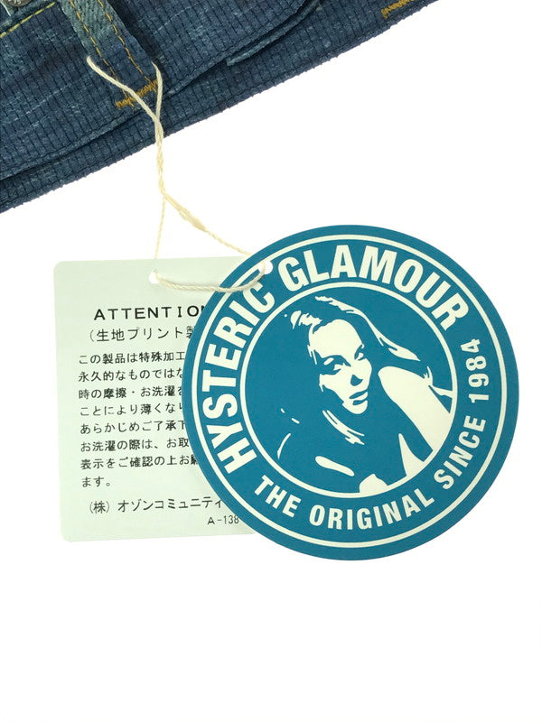 【中古美品】【メンズ】 HYSTERIC GLAMOUR ヒステリックグラマー GOD PATCH PANTS 02182AP21 ゴッド パッチ パンツ ボトムス 151-260814-rt-38-tagh サイズ：S カラー：ブルー 万代Net店