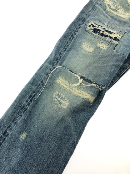 【中古品】【メンズ】 HYSTERIC GLAMOUR ヒステリックグラマー RR DISTRESSED SLIM STRAIGHT JEANS 02182AP11 ストレート デニム パンツ ジーンズ 151-260816-rt-26-tagh サイズ：W30 カラー：インディゴ 万代Net店