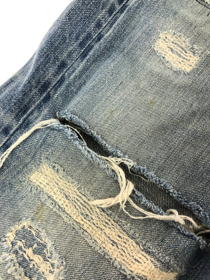 【中古品】【メンズ】 HYSTERIC GLAMOUR ヒステリックグラマー RR DISTRESSED SLIM STRAIGHT JEANS 02182AP11 ストレート デニム パンツ ジーンズ 151-260816-rt-26-tagh サイズ：W30 カラー：インディゴ 万代Net店