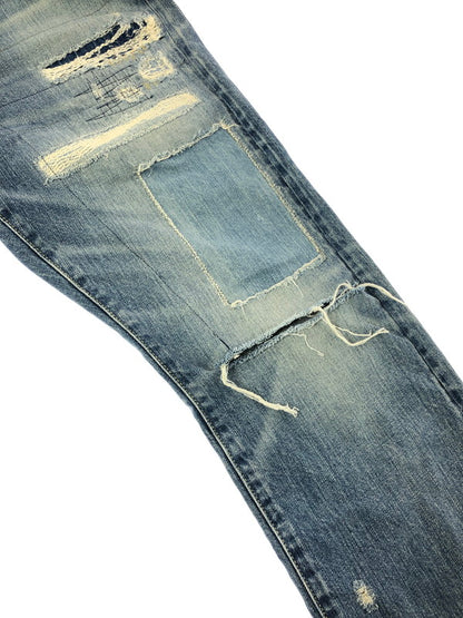 【中古品】【メンズ】 HYSTERIC GLAMOUR ヒステリックグラマー RR DISTRESSED SLIM STRAIGHT JEANS 02182AP11 ストレート デニム パンツ ジーンズ 151-260816-rt-26-tagh サイズ：W30 カラー：インディゴ 万代Net店